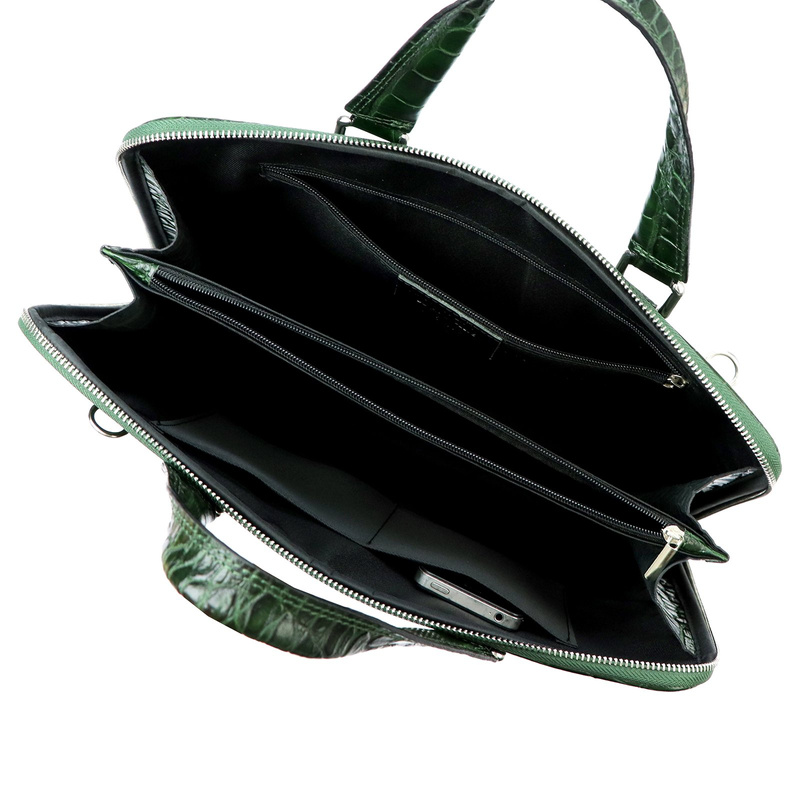 Camilla Skórzana duża teczka torba na dokumenty laptopa do pracy z paskiem