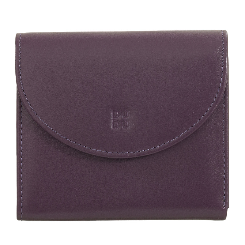DUDU portfel damski skóra naturalna zgrabna portmonetka na zatrzask