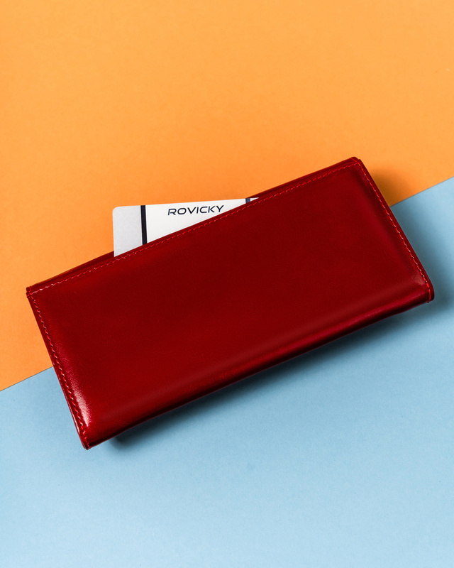 Damska podłużna portmonetka skórzana RFID Lorenti