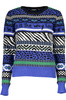 NIEBIESKI SWETER DESIGUAL DAMSKI