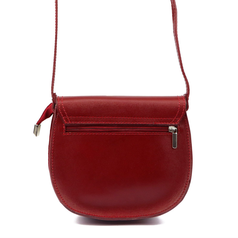 Damska listonoszka skórzana z klapą przez ramię