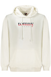 TOMMY HILFIGER MĘSKA BLUZA Z ROZPINANYM NA ZAMEK BIAŁA