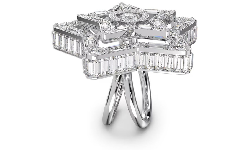 Biżuteria SWAROVSKI 5626367. Pierścionek, Kolor szary. Kobieta.