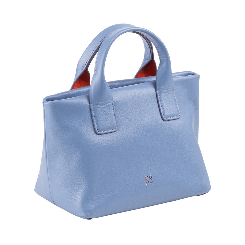 DUDU Mini torebka do ręki damska z łańcuszkiem listonoszka skóra naturalna