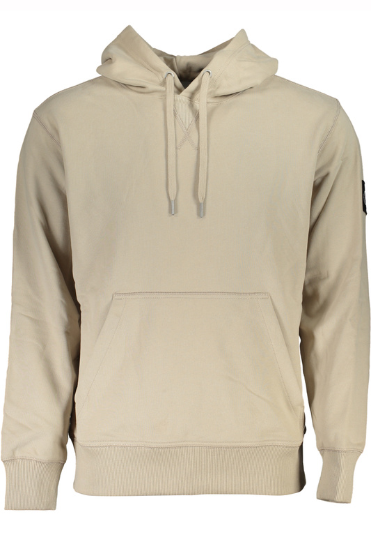 BEŻOWA BLUZA MĘSKA BEZ ZAMKA CALVIN KLEIN