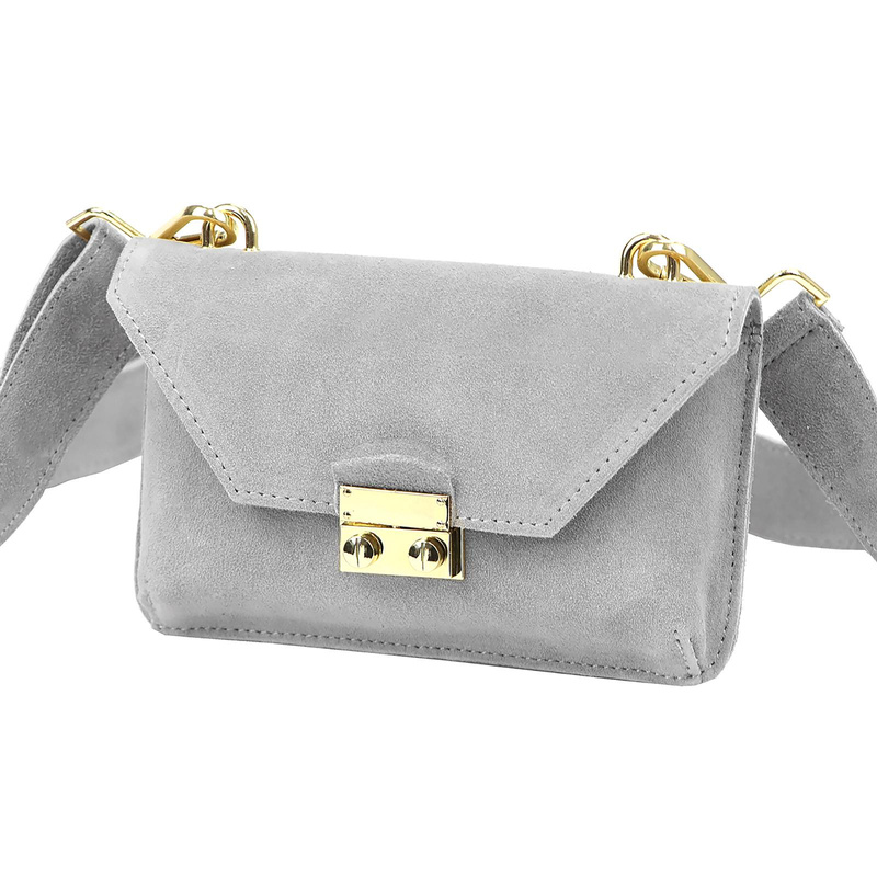 skóra zamsz Damski torebki skórzane Luka 24-077