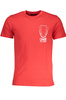 T-SHIRT M�SKI Z KR�TKIM R�KAWEM KLASY CAVALLI CZERWONY