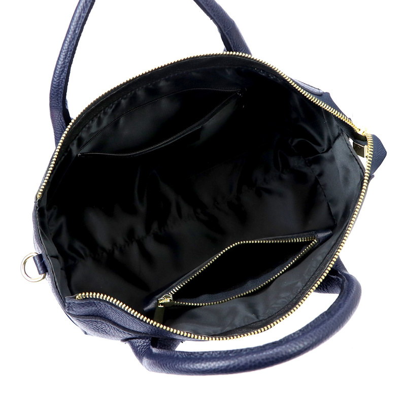 Luka Skórzany damski pojemny kuferek do ręki torebka na ramię z paskiem