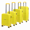 Jony zestaw podróżny 4 walizek na kółkach z kosmetyczką materiał ABS