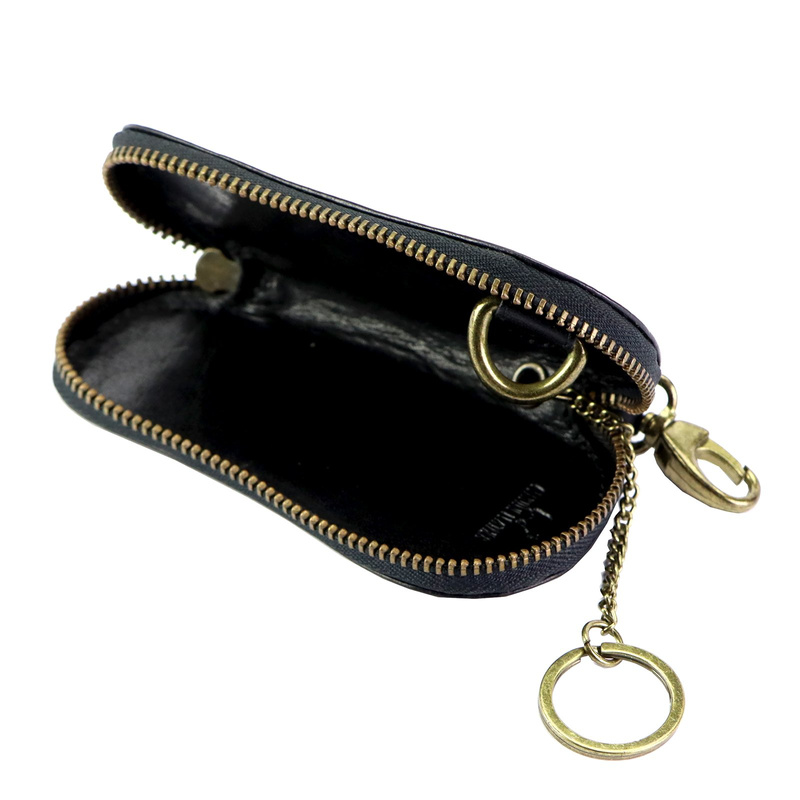 EL FORREST etui na klucze pokrowiec skóra naturalna 2 karabińczyki