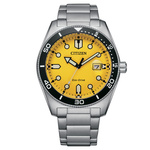 Zegarek CITIZEN AW1760-81Z. SOLAR QUARTZ, Kolor żółty. Mężczyzna.