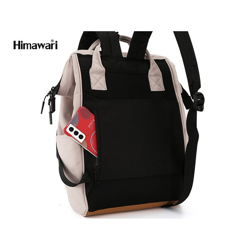 Brzoskwiniowy plecak sportowy z wodoodpornej tkaniny - Himawari