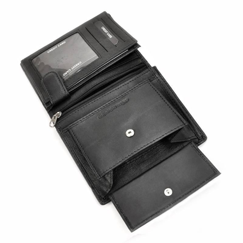 Money Kepper męski portfel pionowy skóra naturalna rozbudowany składany