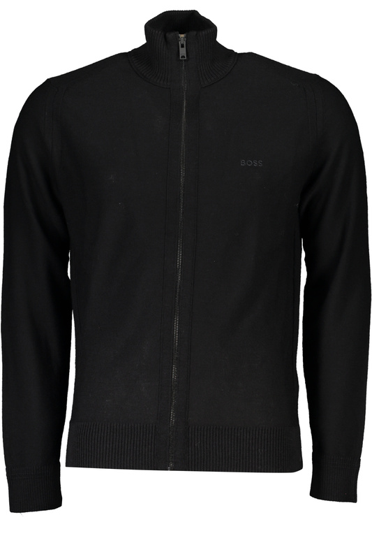 CZARNY bluza na zamek MĘSKI HUGO BOSS