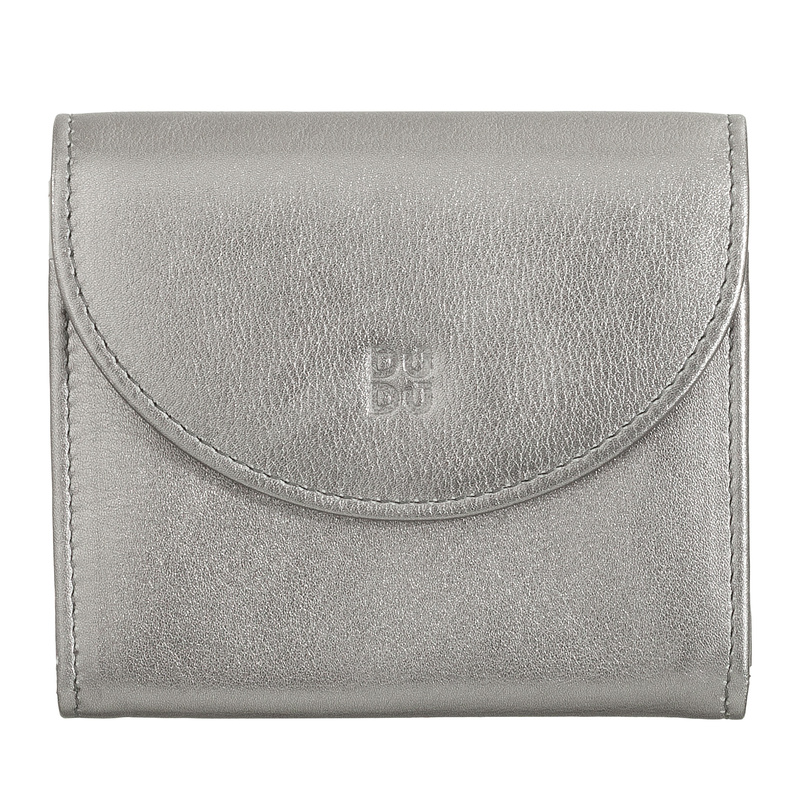 DuDu mała portmonetka skóra naturalna damski portfel na zatrzask