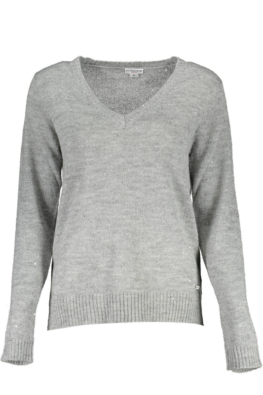 SREBRNY SWETER US POLO DAMSKI