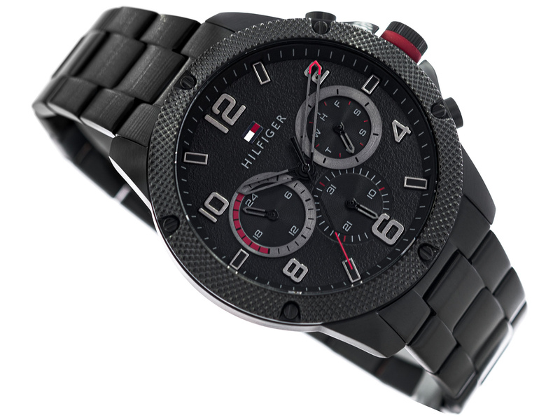 Zegarek TOMMY HILFIGER 1792030. Kwarcowy, Kolor czarny. Mężczyzna.