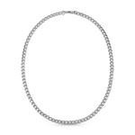 Biżuteria GUESS JUMN01333JWST. Naszyjnik, Kolor szary. Mężczyzna.