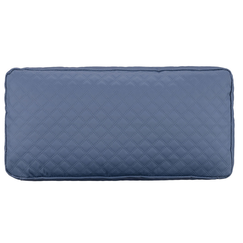 Treningowa torba wykonana z poliestru w niebieskim kolorze, dwukomorowa i zamykana suwakiem - Peterson