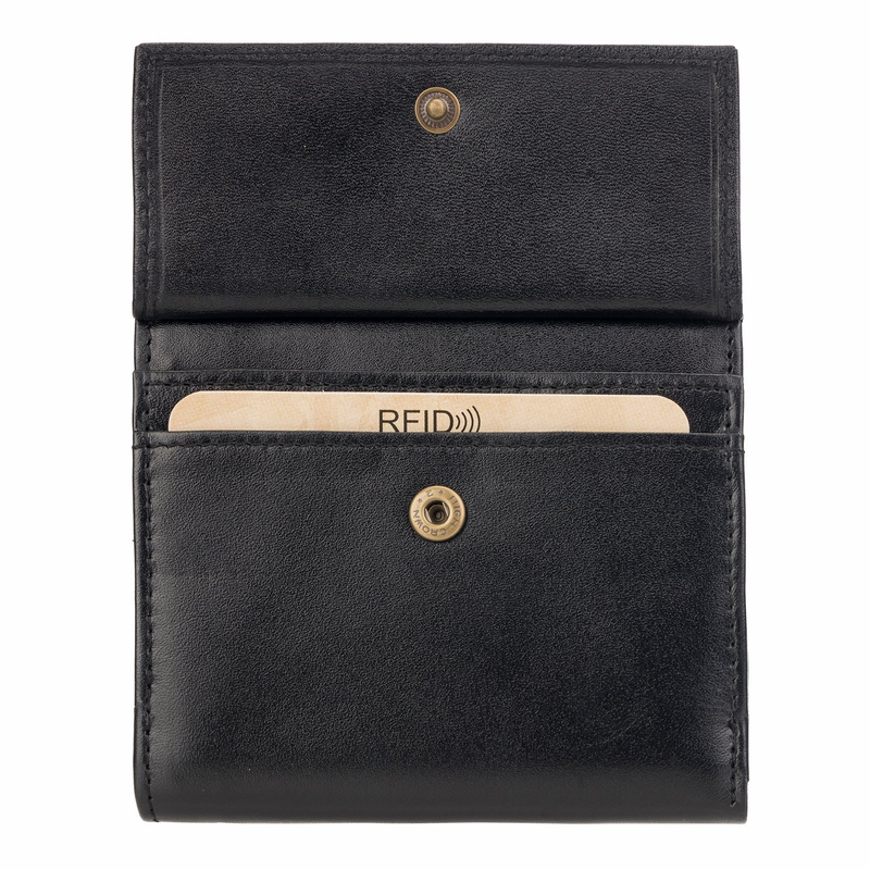 EL FORREST damska portmonetka skóra naturalna mały portfel system RFID