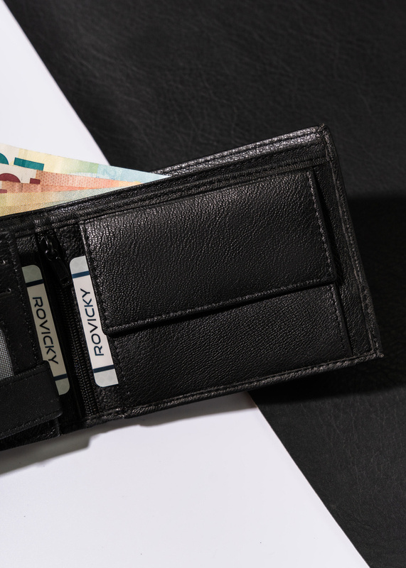 Rozbudowany Skórzany męski portfel Wild z RFID