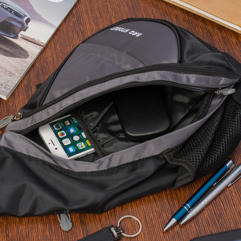 Plecak sportowy mały lekki na ramię pojemny do biegania rower żagle lekki szary T18