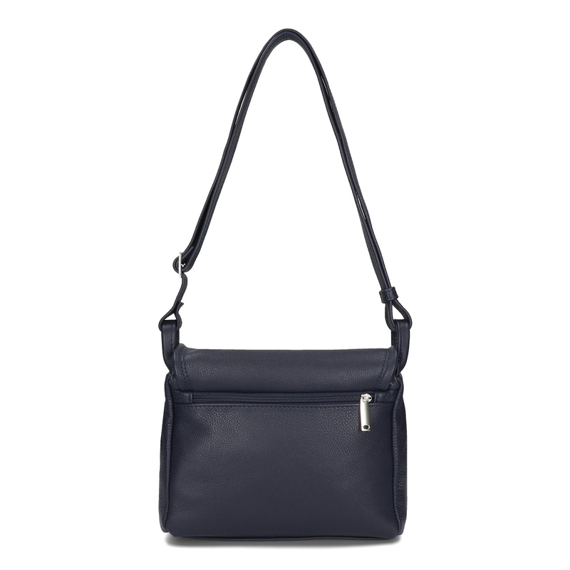 Listonoszka dwukomorowa skórzana klasyczna torebka na ramię Voyager