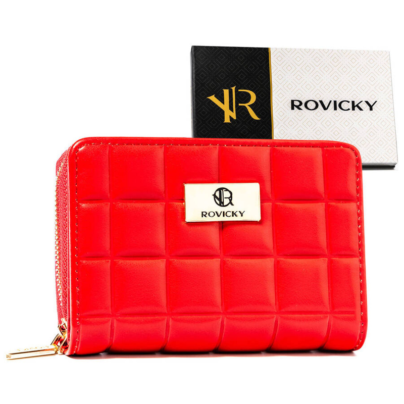 Damska kompaktowa pikowana portmonetka od Rovicky