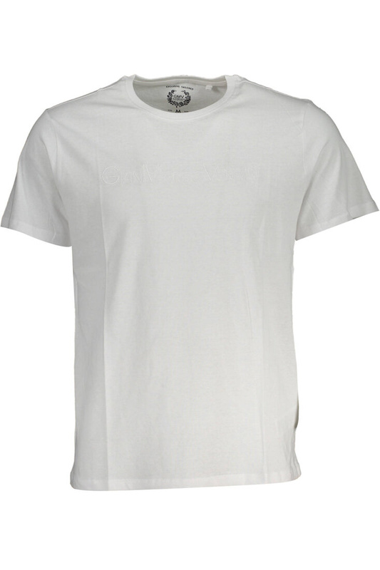 GIAN MARCO VENTURI MĘSKI T-SHIRT Z KRÓTKIM RĘKAWEM, BIAŁY