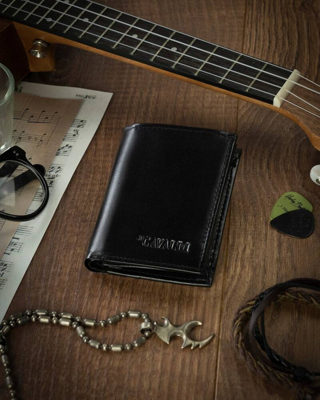 Skórzany męski portfel Cavaldi 0800L-P-BS RFID