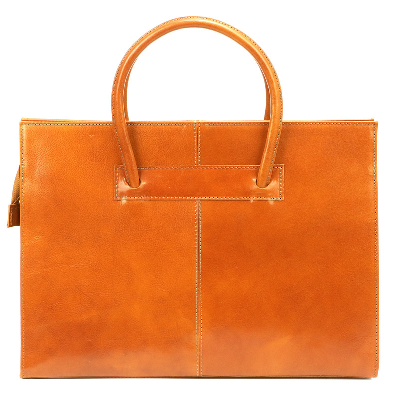 Florence damski kuferek skóra naturalna duża torebka z organizerem paskiem