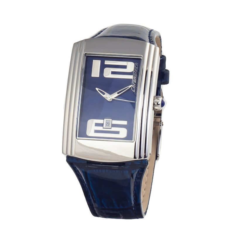 Zegarek CHRONOTECH CT7017M-09. Kwarcowy, Kolor niebieski. Mężczyzna.