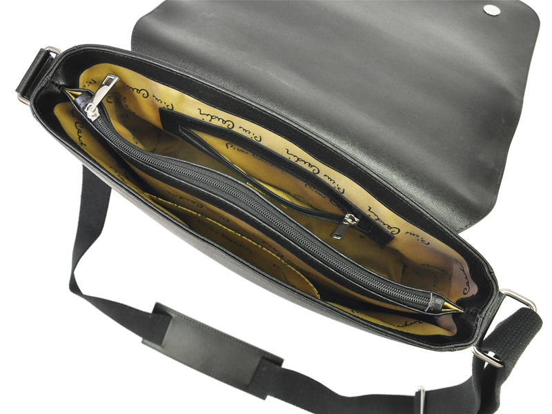 Pierre Cardin męska raportówka skórzana torba na ramię na dokumenty miejska