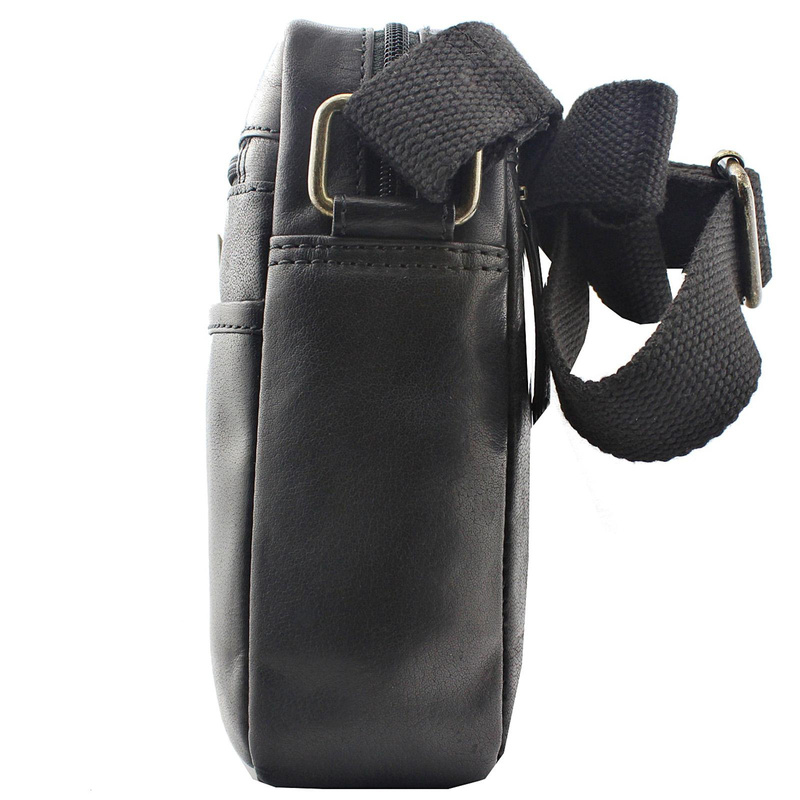 EL FORREST Saszetka męska skóra naturalna torba na ramię z kieszeniami