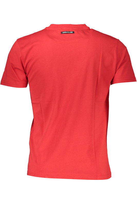 CAVALLI CLASS T-SHIRT Z KRÓTKIM RĘKAWEM MĘSKI CZERWONY