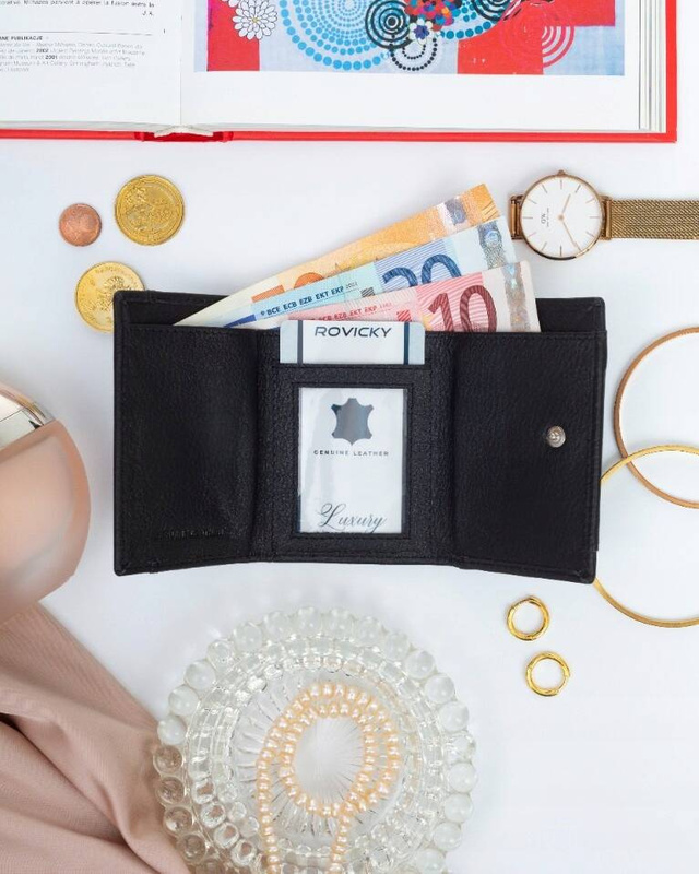 Skórzany męski portfel Rovicky R-21-LFN