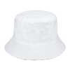 Biały kapelusz dwustronny bucket hat wędkarski modny kap-m4