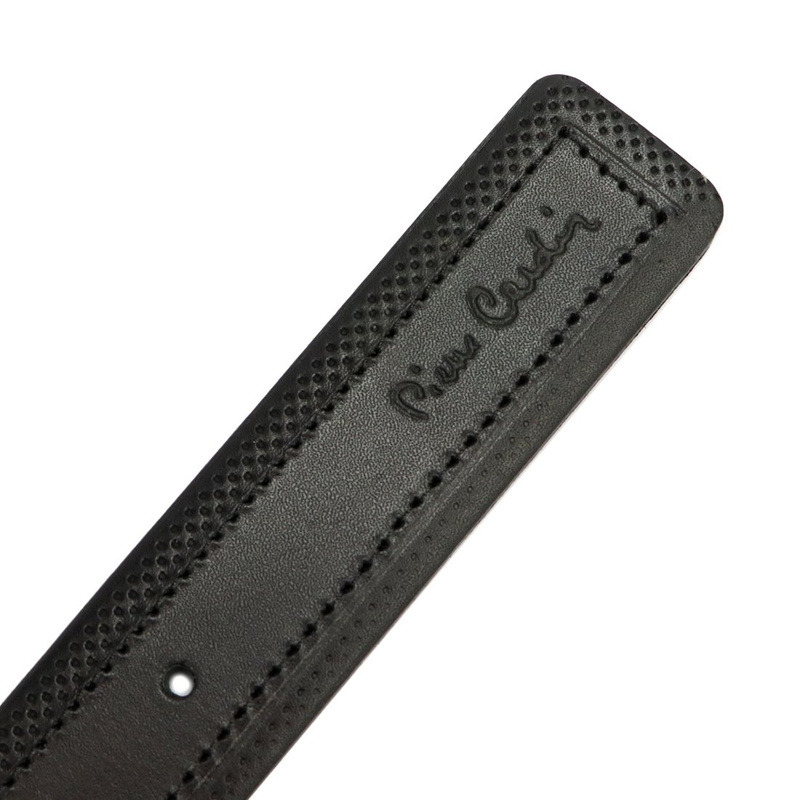 Pierre Cardin Męski Pasek do spodni Skóra naturalna Klasyczna Klamra