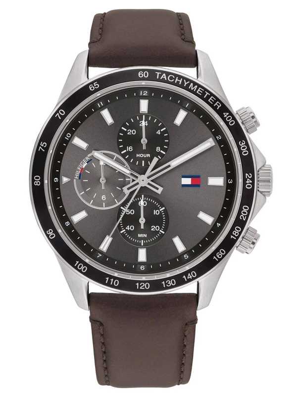 Zegarek TOMMY HILFIGER 1792015. Kwarcowy, Kolor brązowy. Mężczyzna.