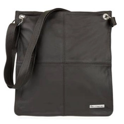 Torebka skórzana duża damska A4 brązowa Beltimore 972