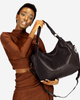 Torba skórzana wysokogatunkowa na ramię styl miejski shoulder leather bag - MARCO MAZZINI brąz caffe
