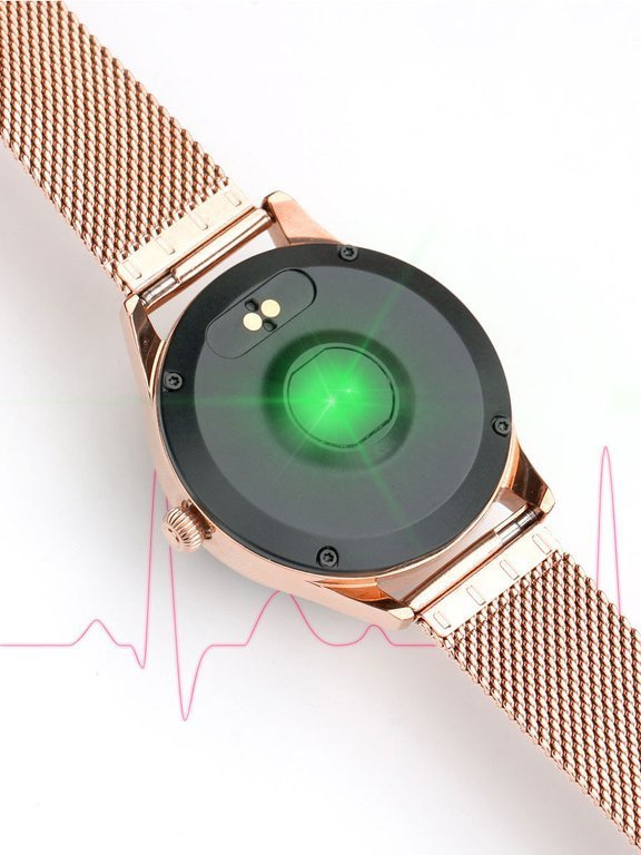 SMARTWATCH DAMSKI G. Rossi G.RSWBF1-4D2-2 rosegold/black (sg001f) + DODATKOWY PASEK