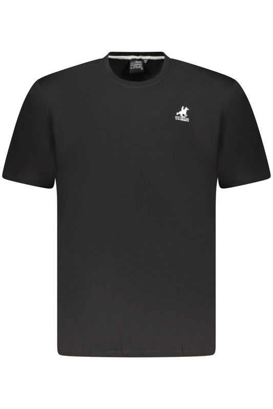 MĘSKA CZARNA KOSZULKA Z KRÓTKIM RĘKAWEM US GRAND