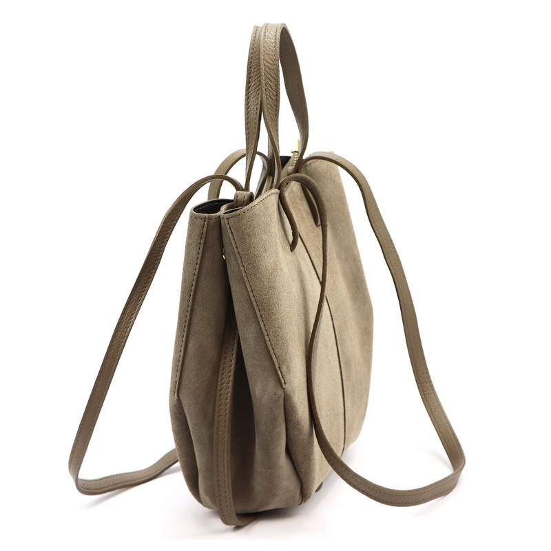 Skórzana zamszowa pojemna Stylowa damska shopperbag torebka na ramię Luka