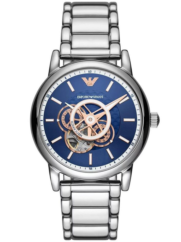Zegarek męski EMPORIO ARMANI SKELETON AUTOMATIC AR60042 (zi055c)