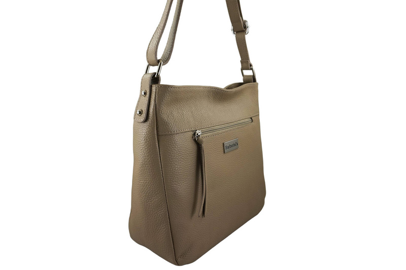 Torebka codzienna skórzana damska - Brązowa jasna