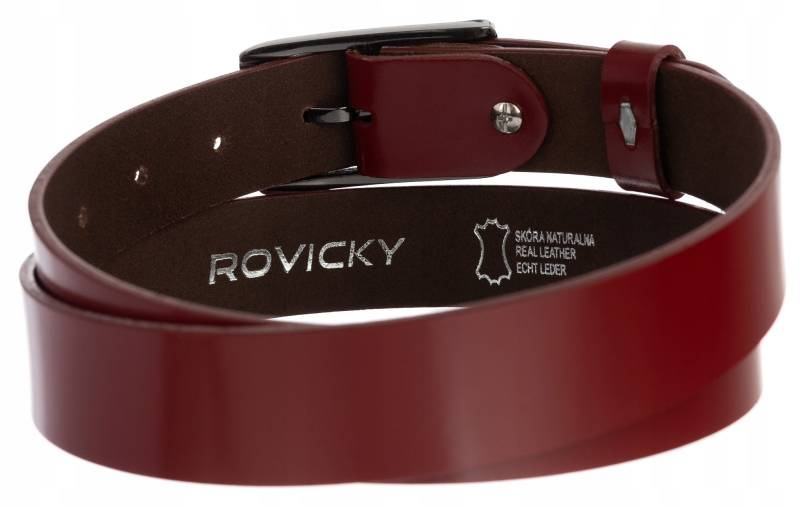 Elegancki Skórzany pasek do spodni damski Rovicky