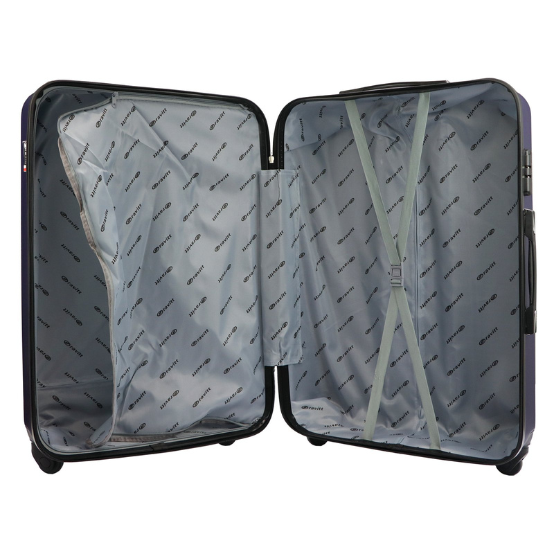 Gravitt Mocna podróżna walizka na kółkach tworzywo ABS z zamkiem
