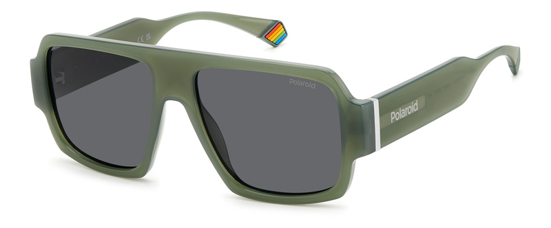 Okulary POLAROID PLD6209SX1ED. Okulary przeciwsłoneczne, Kolor zielony. Unisex.