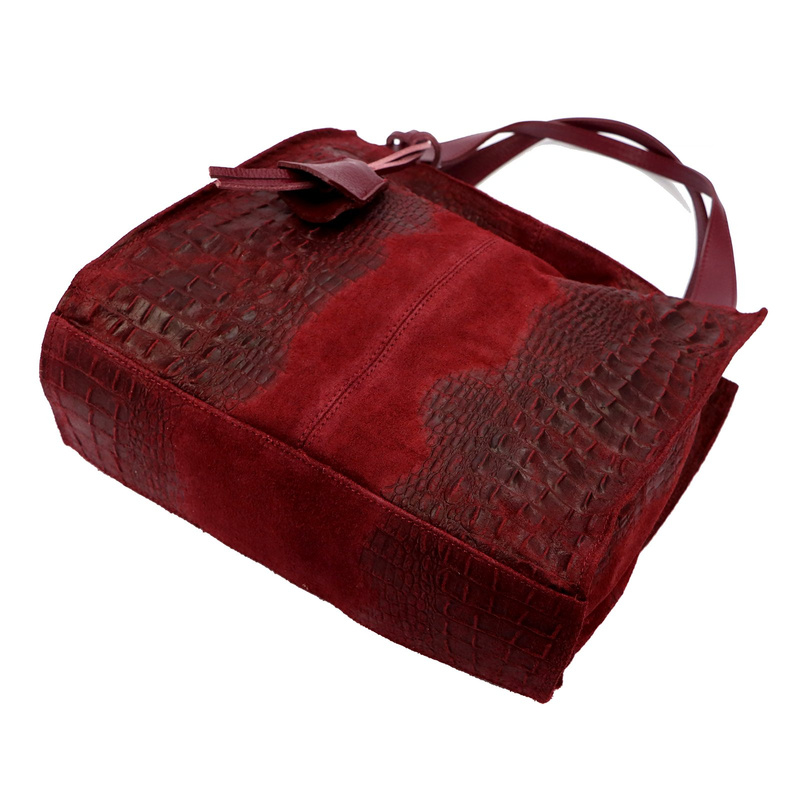 Damska torebka ze skóry naturalnej Luka 26-010 CROCO